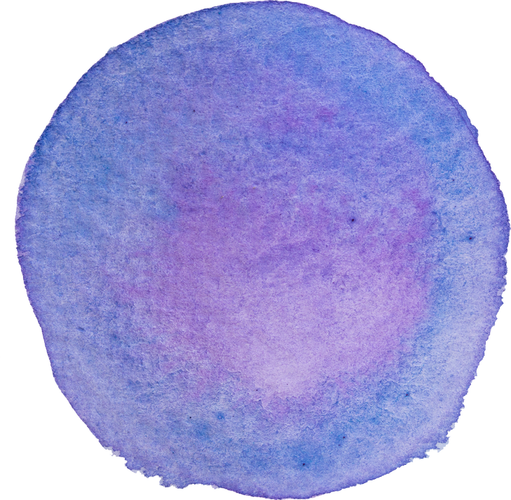 Violet Watercolor Circle Shape