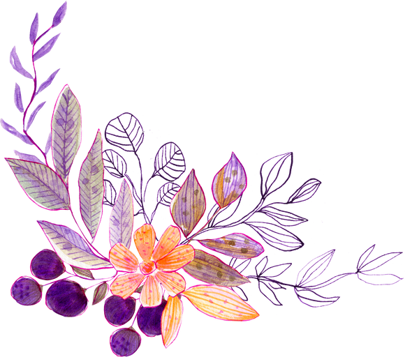 Watercolor Leaf Arrangement