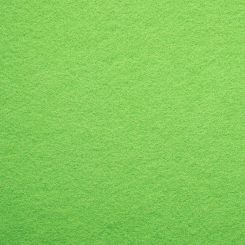 Abstract bright green felt cloth as background and square