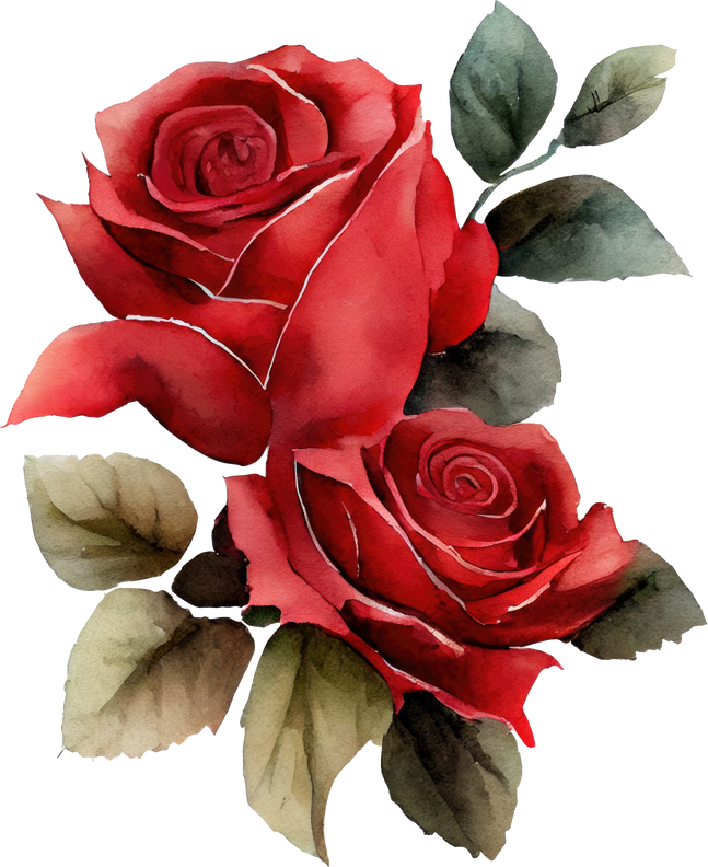 Rose Watercolor Illustration